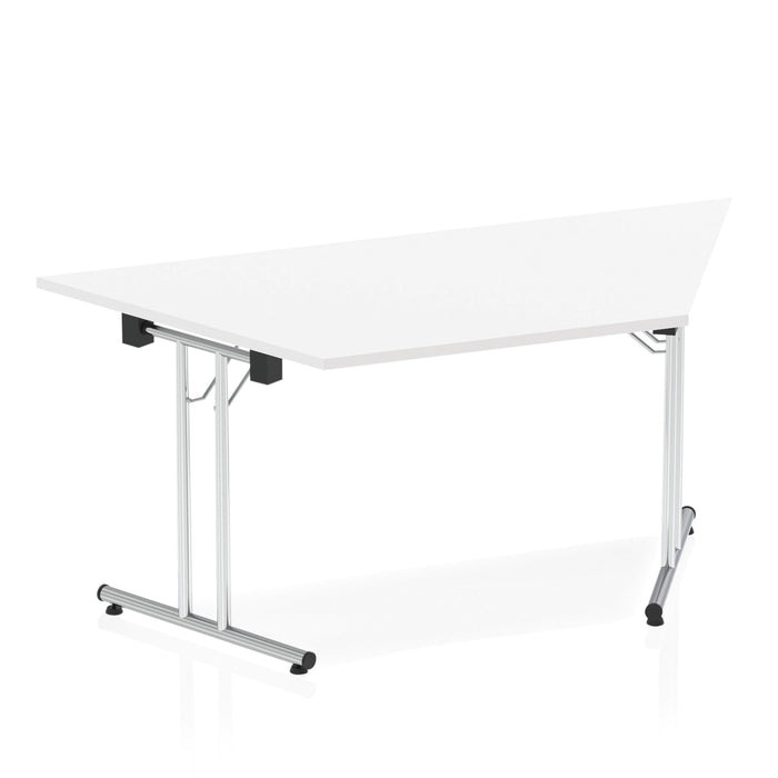 Impulse Folding Trapezium Table Folding Tables Dynamic Office Solutions White 1600 