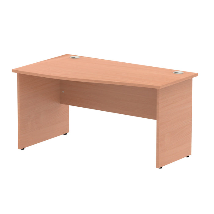 Impulse Panel End Straight Desk With Mobile Pedestal Workstations Dynamic Office Solutions Maple 1400 2 Drawer