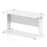 Impulse Slimline Desk Cable Managed Leg - Grey Oak Desks Dynamic Office Solutions White White 1400mm x 600mm