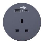ION Desk Top Charger FURNITURE ACCESSORY Workstories Black 