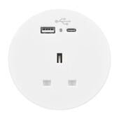 ION Desk Top Charger FURNITURE ACCESSORY Workstories White 