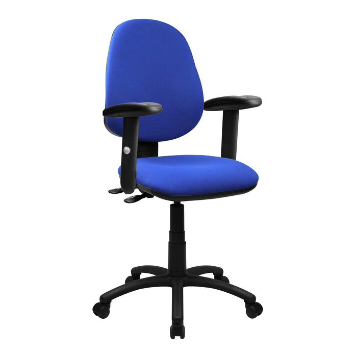 Java 200 Twin Lever Desk Chair EXECUTIVE CHAIRS Nautilus Designs Adjustable Blue 
