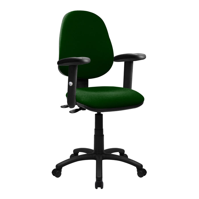Java 200 Twin Lever Desk Chair EXECUTIVE CHAIRS Nautilus Designs Adjustable Green 