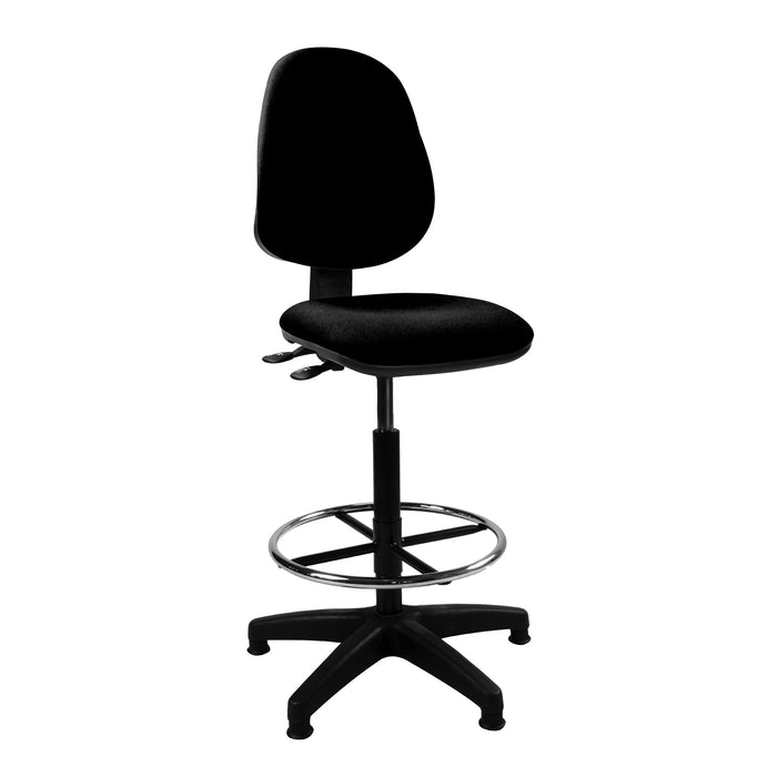 Java-D Draughtsmans Chair EXECUTIVE CHAIRS Nautilus Designs Black 