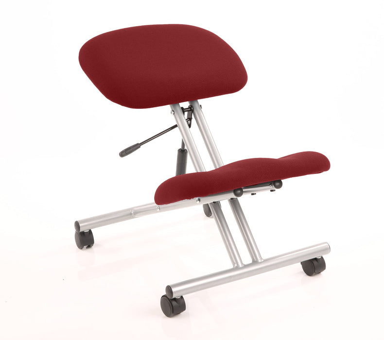 Kneeling Stool Task and Operator Dynamic Office Solutions Bespoke Ginseng Chilli Silver 