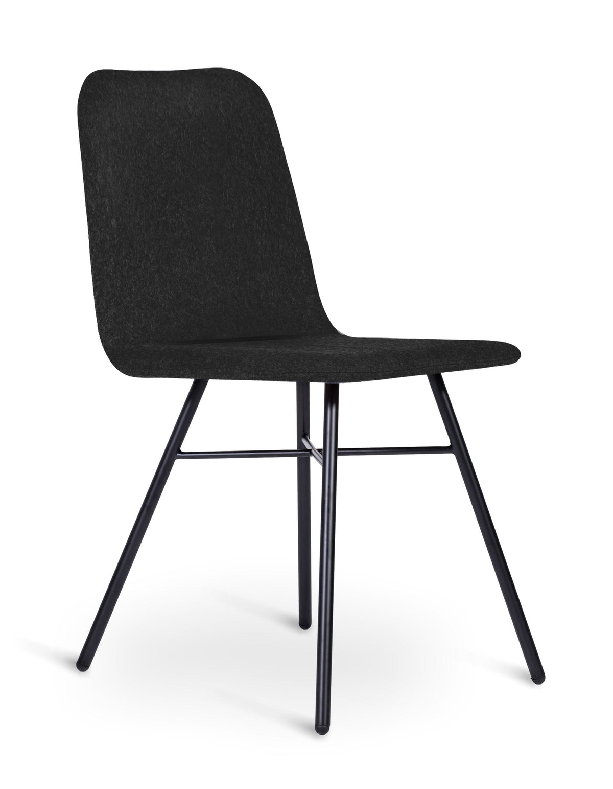 Lolli Upholstered Side Chair meeting Workstories Black CSE14