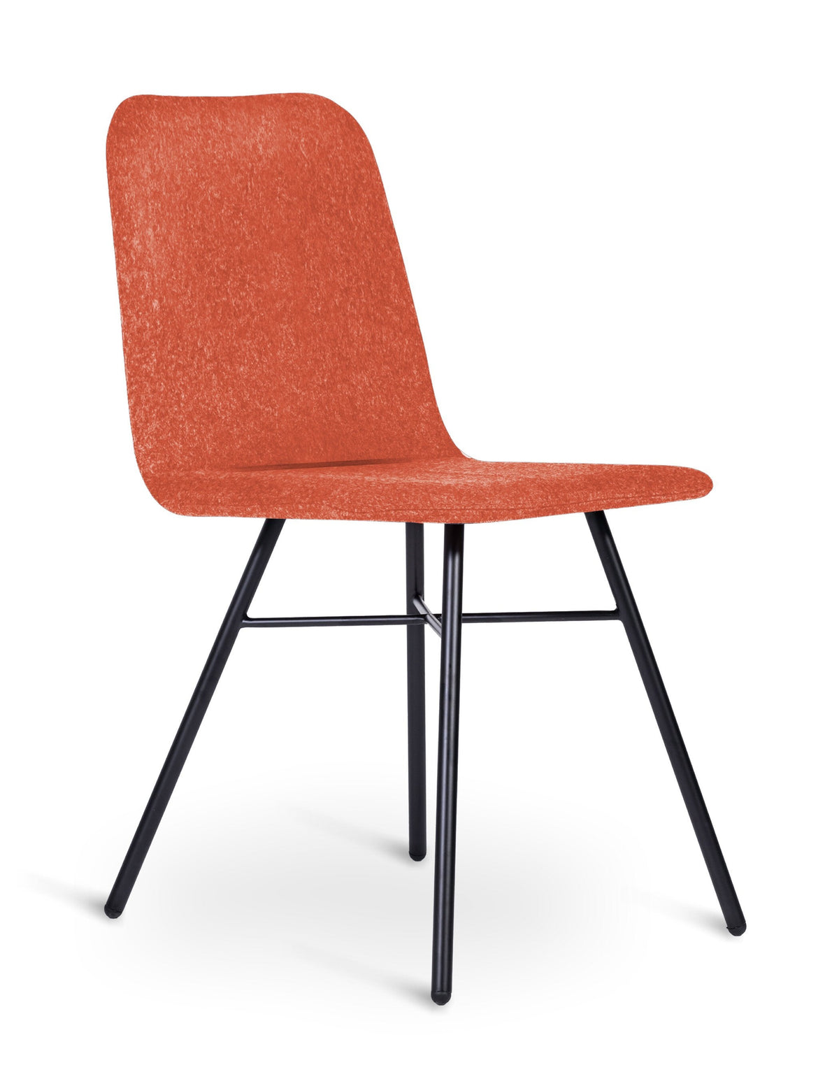 Lolli Upholstered Side Chair meeting Workstories Orange CSE29