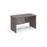 Maestro 25 Panel Leg narrow straight desk with 2 drawer pedestal Desking Dams Grey Oak 1200mm x 600mm 