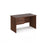 Maestro 25 Panel Leg narrow straight desk with 2 drawer pedestal Desking Dams Walnut 1200mm x 600mm 