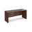 Maestro 25 Panel Leg narrow straight desk with 2 drawer pedestal Desking Dams Walnut 1600mm x 600mm 