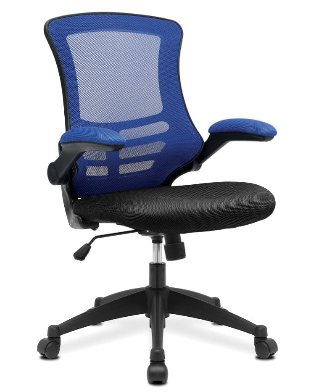 Marlos Moon Two Tone Mesh Back Office Chair Mesh Office Chairs Nautilus Designs Blue