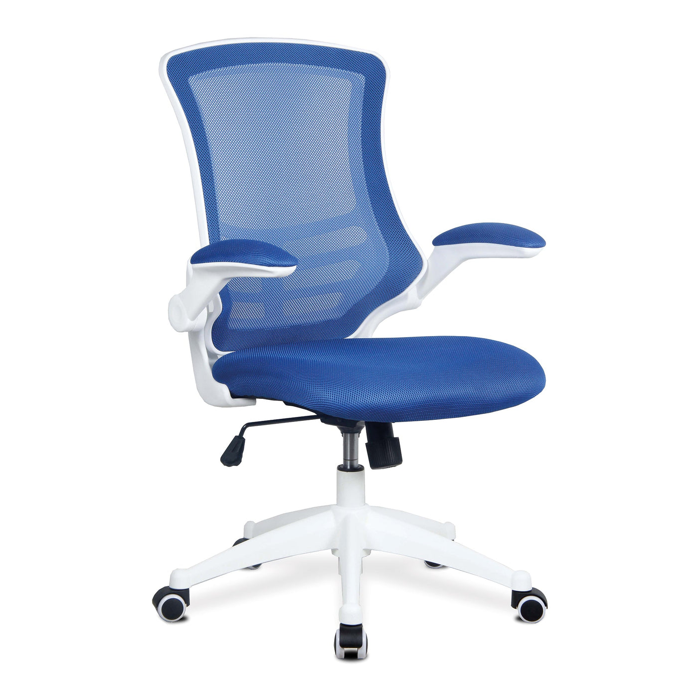 Marlos Moon White Frame Mesh Back Office Chair Mesh Office Chairs Nautilus Designs Blue