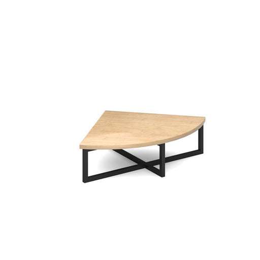 Nera corner unit table 700mm x 700mm with black frame Tables Dams Kendal Oak 