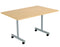 One Eighty Tilting Meeting Table 700mm Deep Tilting Meeting Tables TC Group Oak 1200mm x 700mm 