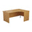 One Panel Next Day Delivery Corner Office Desk Oak Corner Office Desks TC Group Oak 1600mm x 1200mm Right Hand
