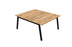 Partage Back to Back Bench Desks 1600mm Deep Desks Office Supermarket Black Timber 1200mm x 1600mm
