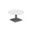 Pedestal base 800mm Coffee Table WORKSTATIONS TC Group White Silver 