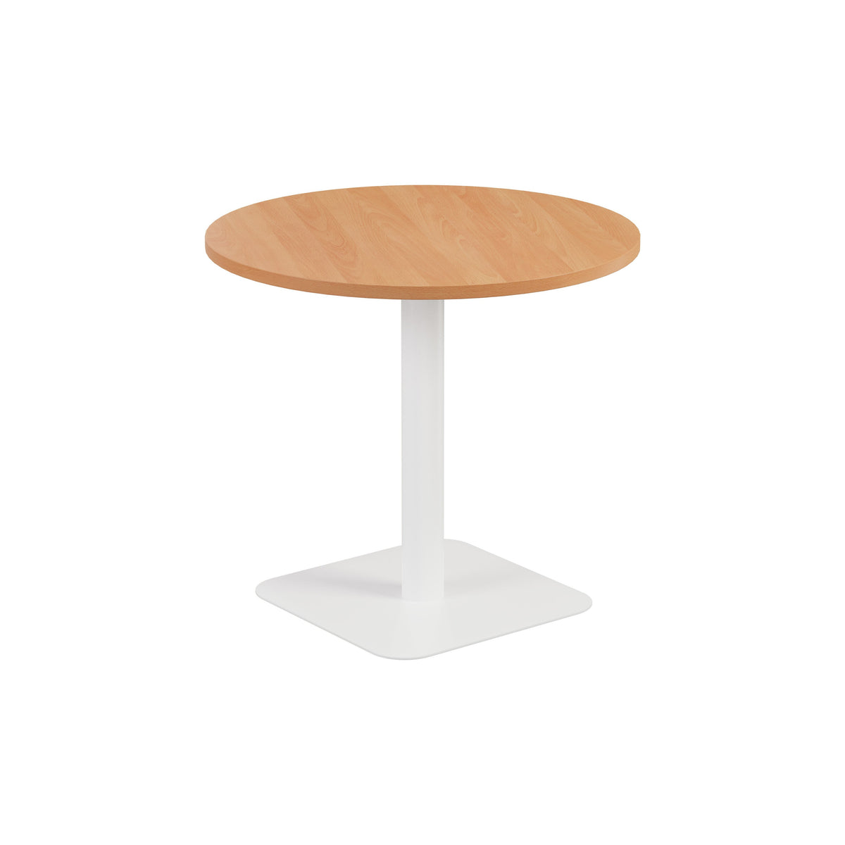 Pedestal base 800mm Table WORKSTATIONS TC Group Beech White