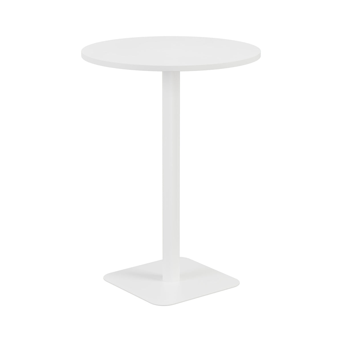 Pedestal base High Table 800mm diameter White/White WORKSTATIONS TC Group White White
