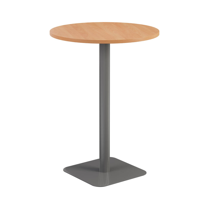 Pedestal base High Table 800mm diameter WORKSTATIONS TC Group Beech Silver 