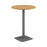 Pedestal base High Table 800mm diameter WORKSTATIONS TC Group Oak Silver 