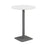 Pedestal base High Table 800mm diameter WORKSTATIONS TC Group White Silver 
