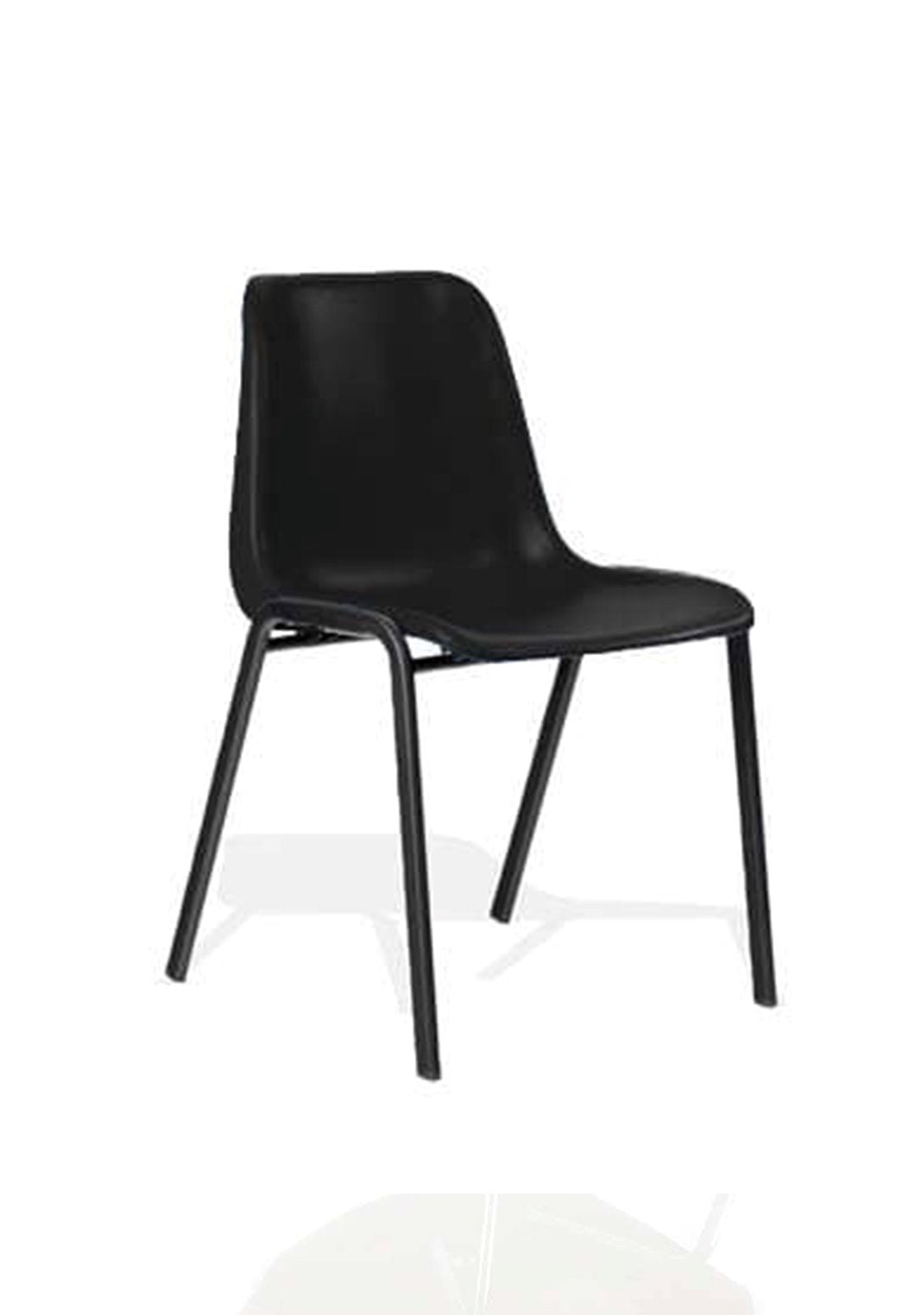 Polly Stacking Visitor Chair Conference Dynamic Office Solutions Black