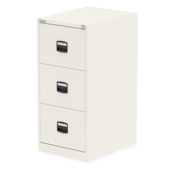 Qube by Bisley Filing Cabinet Storage Dynamic Office Solutions Chalk White 3 Drawer 