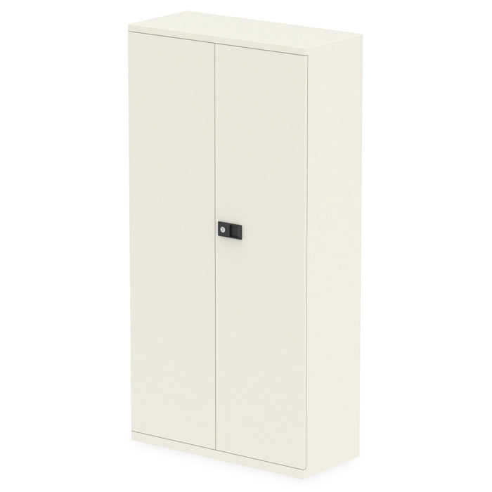 Qube by Bisley Stationery Cupboard (2 Sizes) Storage Dynamic Office Solutions Chalk White 1850 