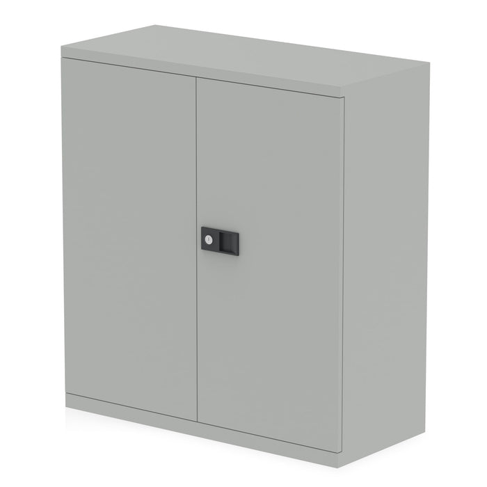 Qube by Bisley Stationery Cupboard (2 Sizes) Storage Dynamic Office Solutions Goose Grey 1000 