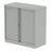 Qube by Bisley Tambour Cupboard (2 Sizes) Storage Dynamic Office Solutions Goose Grey 1000 