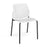 Santana 4 leg stacking chair with plastic seat and perforated back Seating Families Dams White Black 