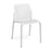 Santana 4 leg stacking chair with plastic seat and perforated back Seating Families Dams White Grey 