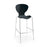 Sienna one piece stool with chrome legs (pack of 2) Seating Dams Black 