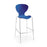Sienna one piece stool with chrome legs (pack of 2) Seating Dams Blue 