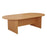 Simple D-End Meeting Table 1800mm - 2400mm WORKSTATIONS TC Group 2400mm x 1200mm Beech 