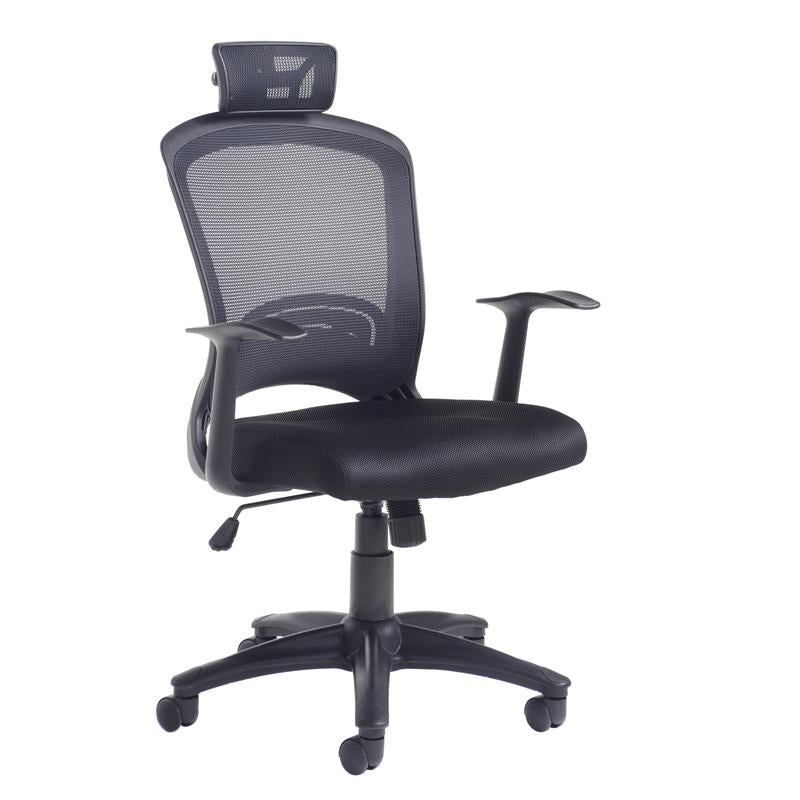 Solaris mesh back operator chair - black Seating Dams