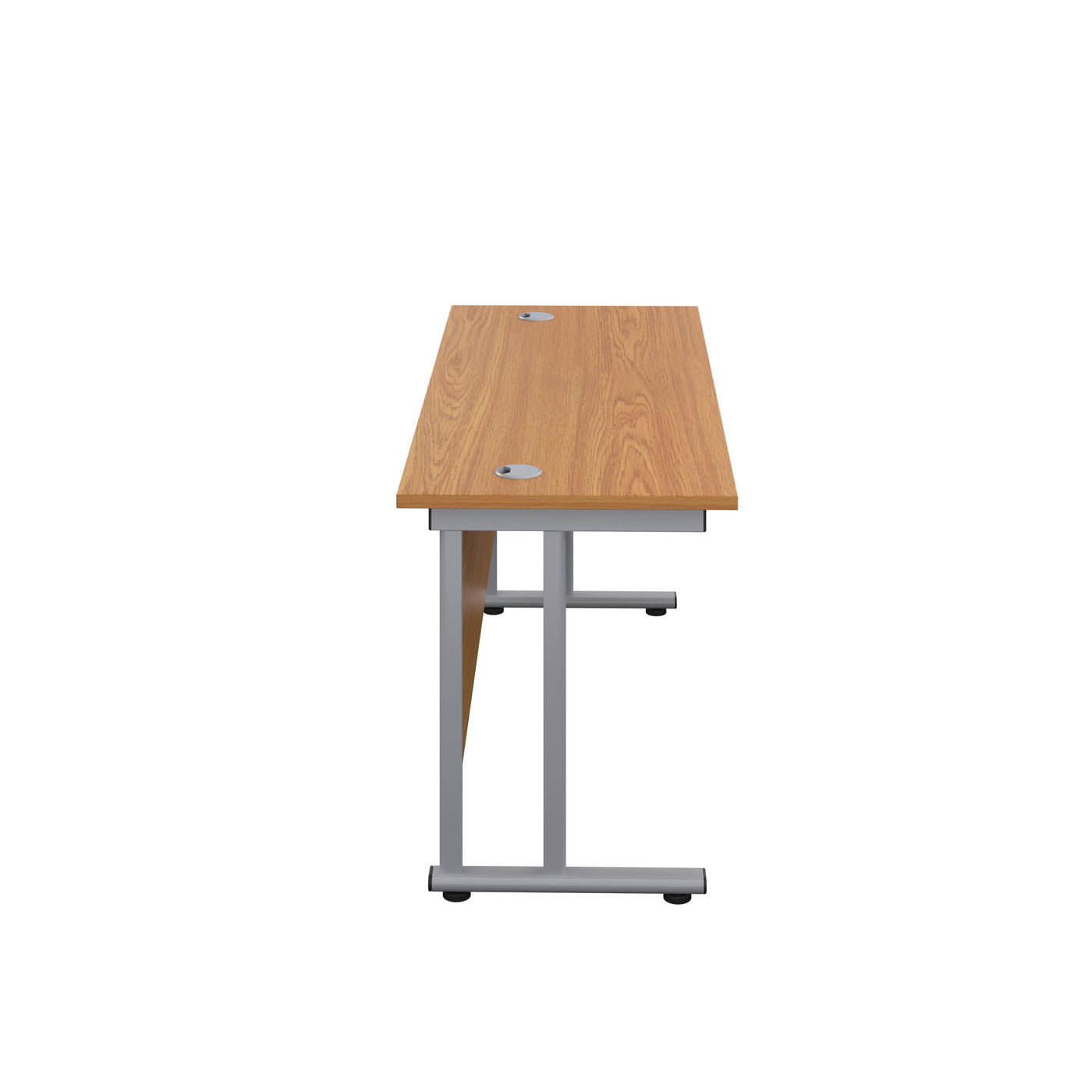 Start Next Day Delivery 600mm Deep Cantilever Office Desk Oak WORKSTATIONS TC Group
