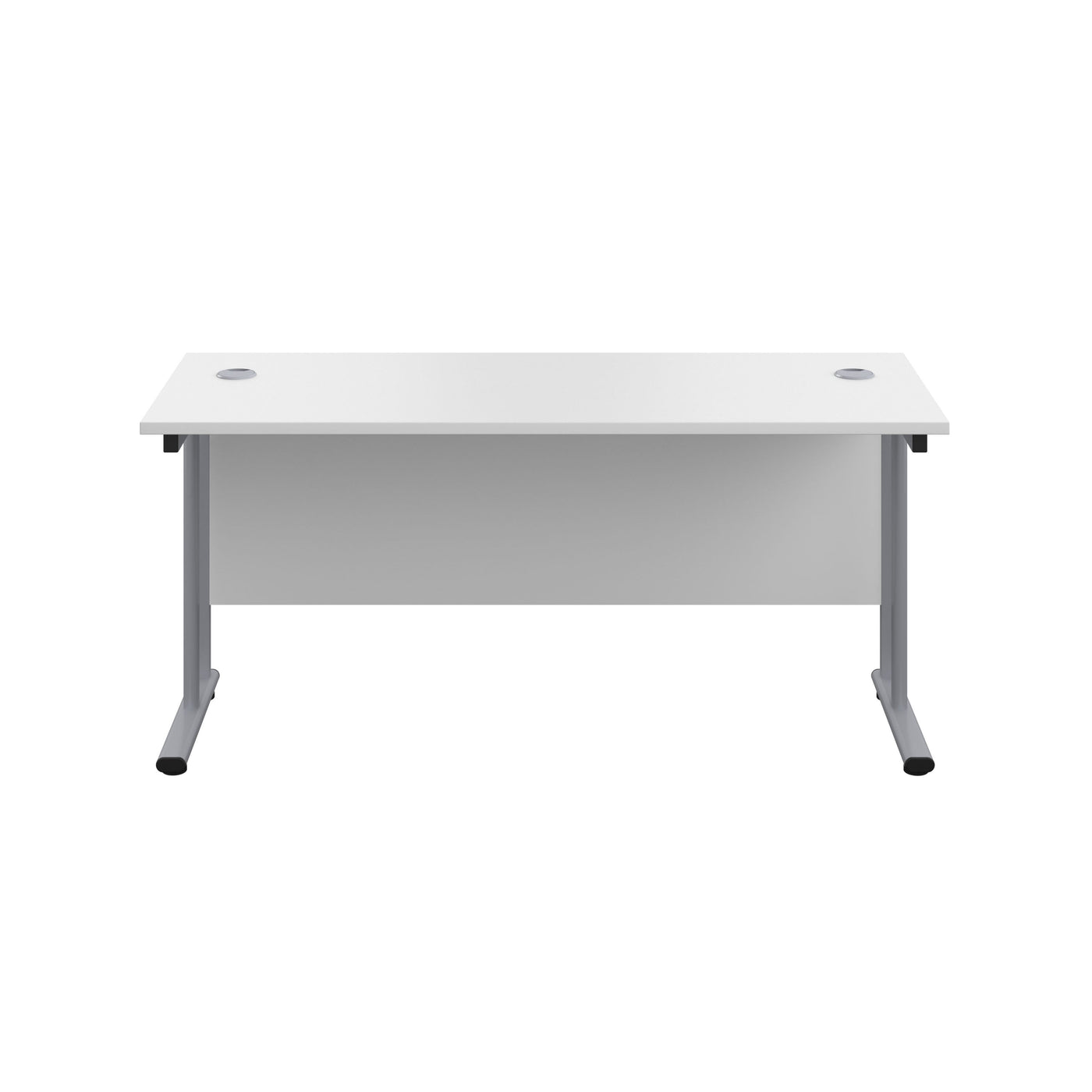 Start Next Day Delivery 600mm Deep White Cantilever Desk WORKSTATIONS TC Group