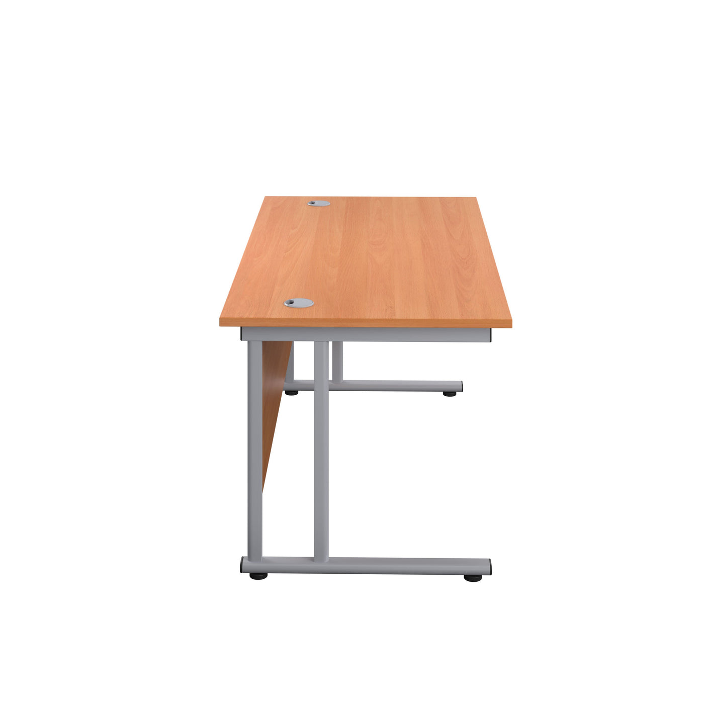 Start Next Day Delivery 800mm Deep Beech Cantilever Office Desk WORKSTATIONS TC Group