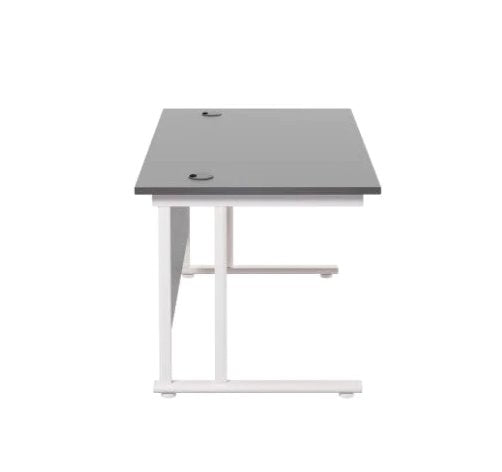 Start Next Day Delivery Black 600mm Deep Cantilever Office Desk Office Desk TC Group