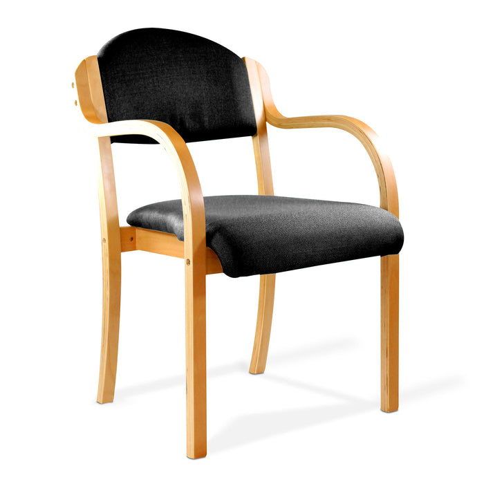 Tahara Stackable Armchair BREAKOUT SEATING Nautilus Designs Black 
