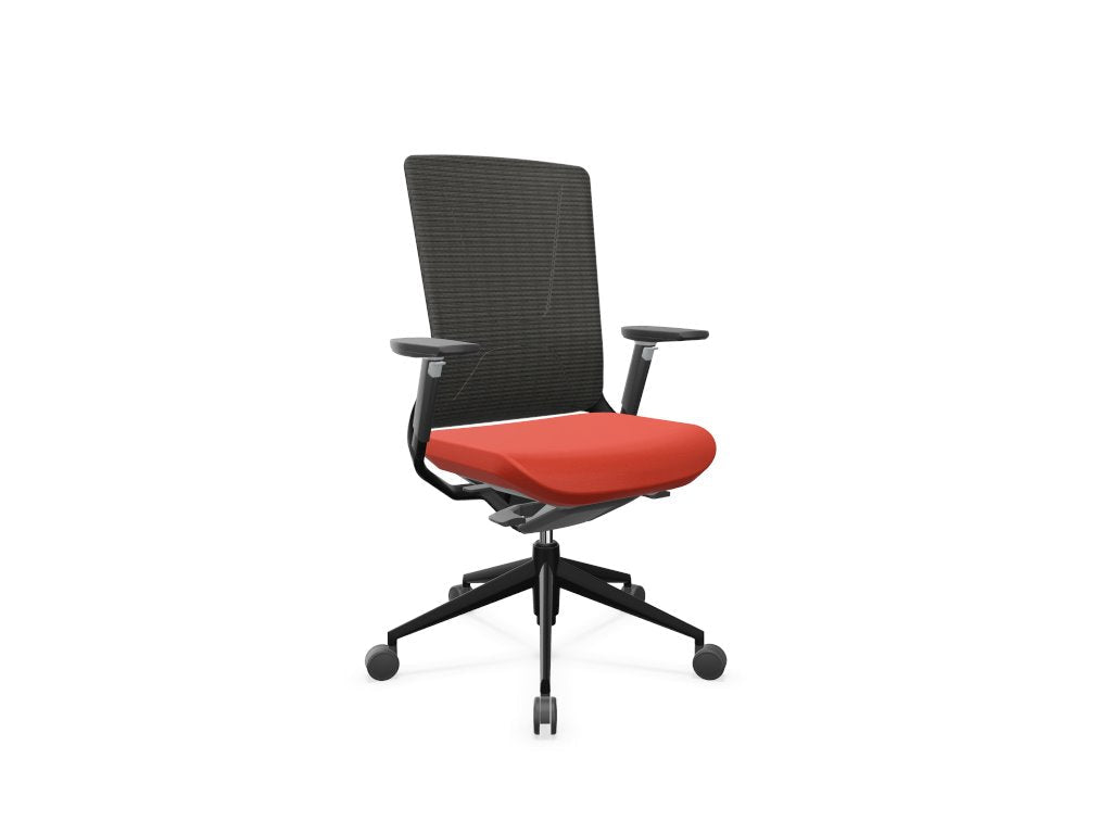 TNK 500 Mesh Back Task Chair Task Chair Actiu Dark Orange Black