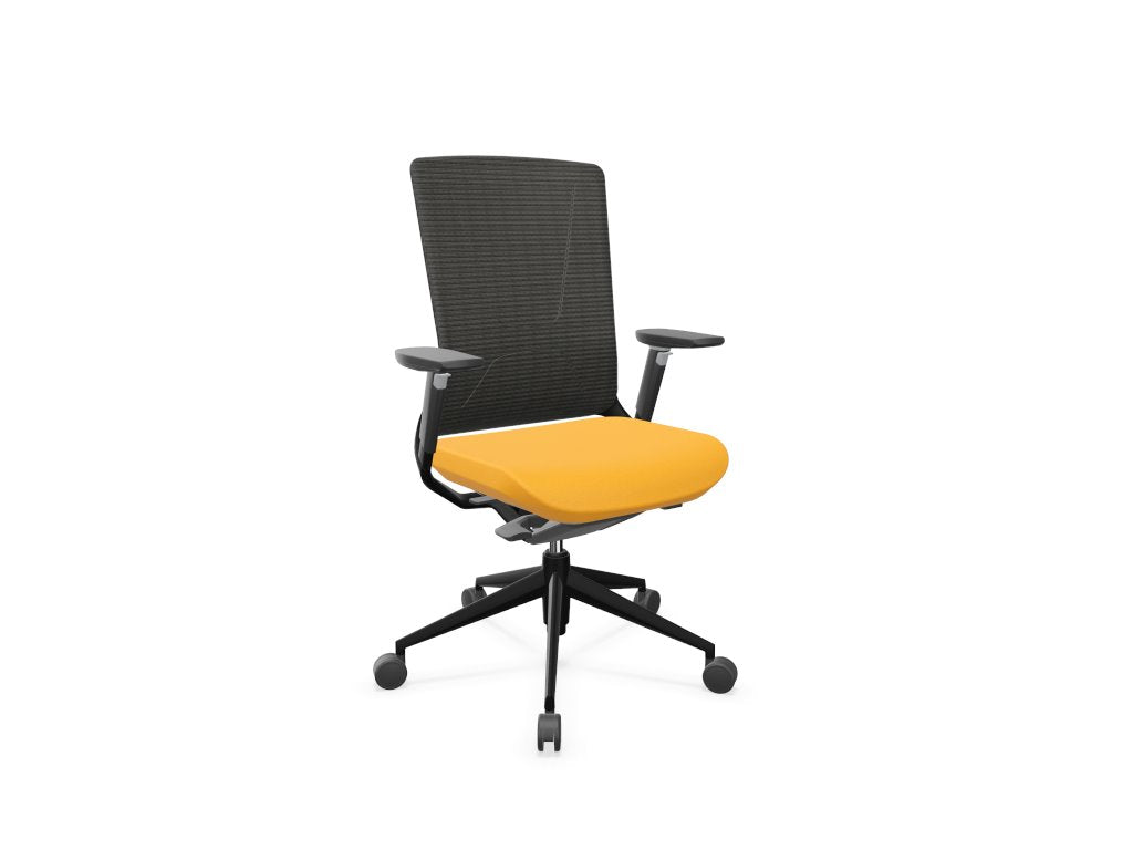 TNK 500 Mesh Back Task Chair Task Chair Actiu Yellow Black