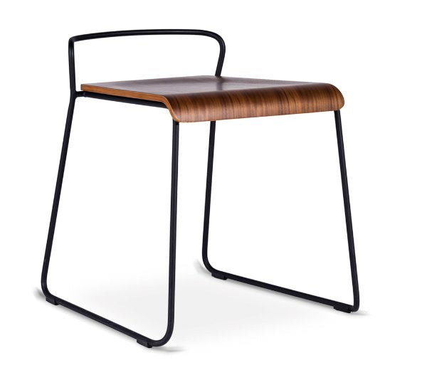 Transit Low Stool meeting Workstories Walnut