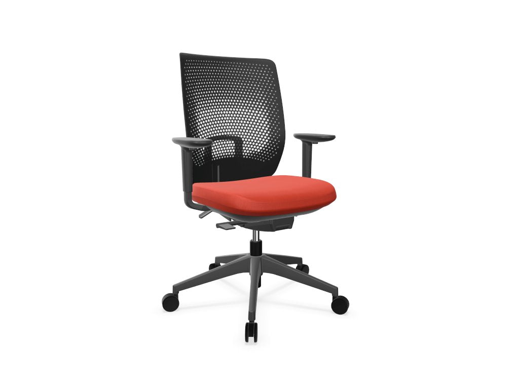 TRIM Mesh Back Office Chair Task Chair Actiu Dark Orange Black