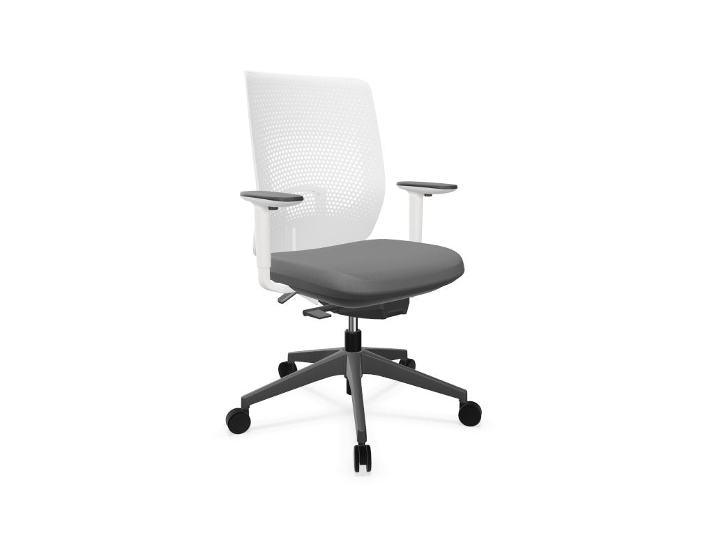 TRIM Mesh Back Office Chair Task Chair Actiu Grey White