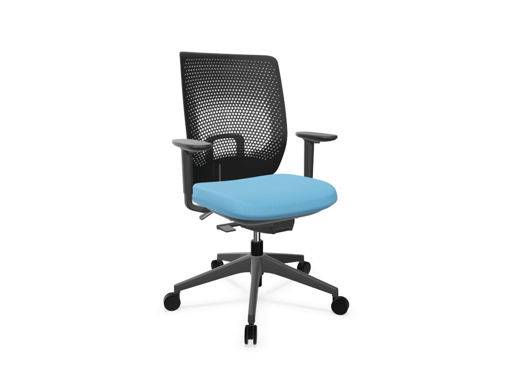 TRIM Mesh Back Office Chair Task Chair Actiu Light Blue Black