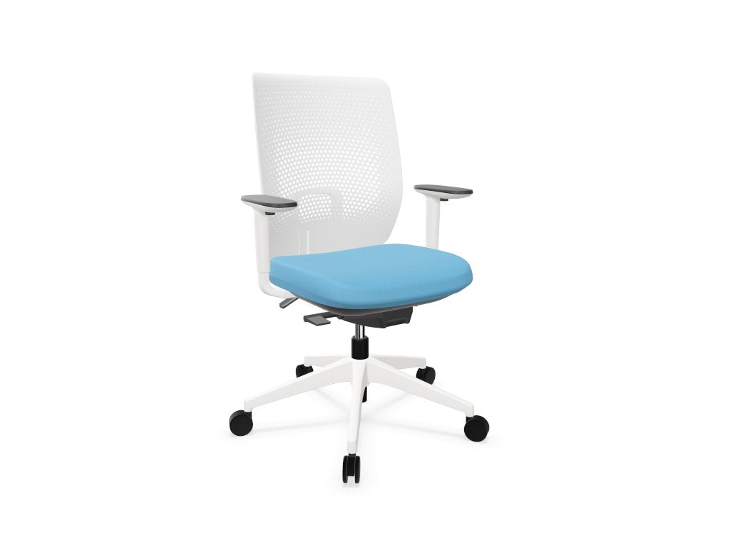 TRIM Mesh Back Office Chair Task Chair Actiu Light Blue White