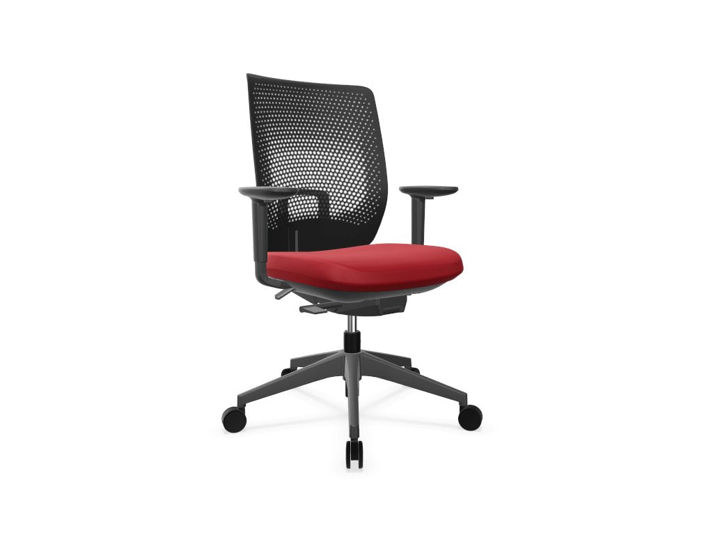 TRIM Mesh Back Office Chair Task Chair Actiu Red Black